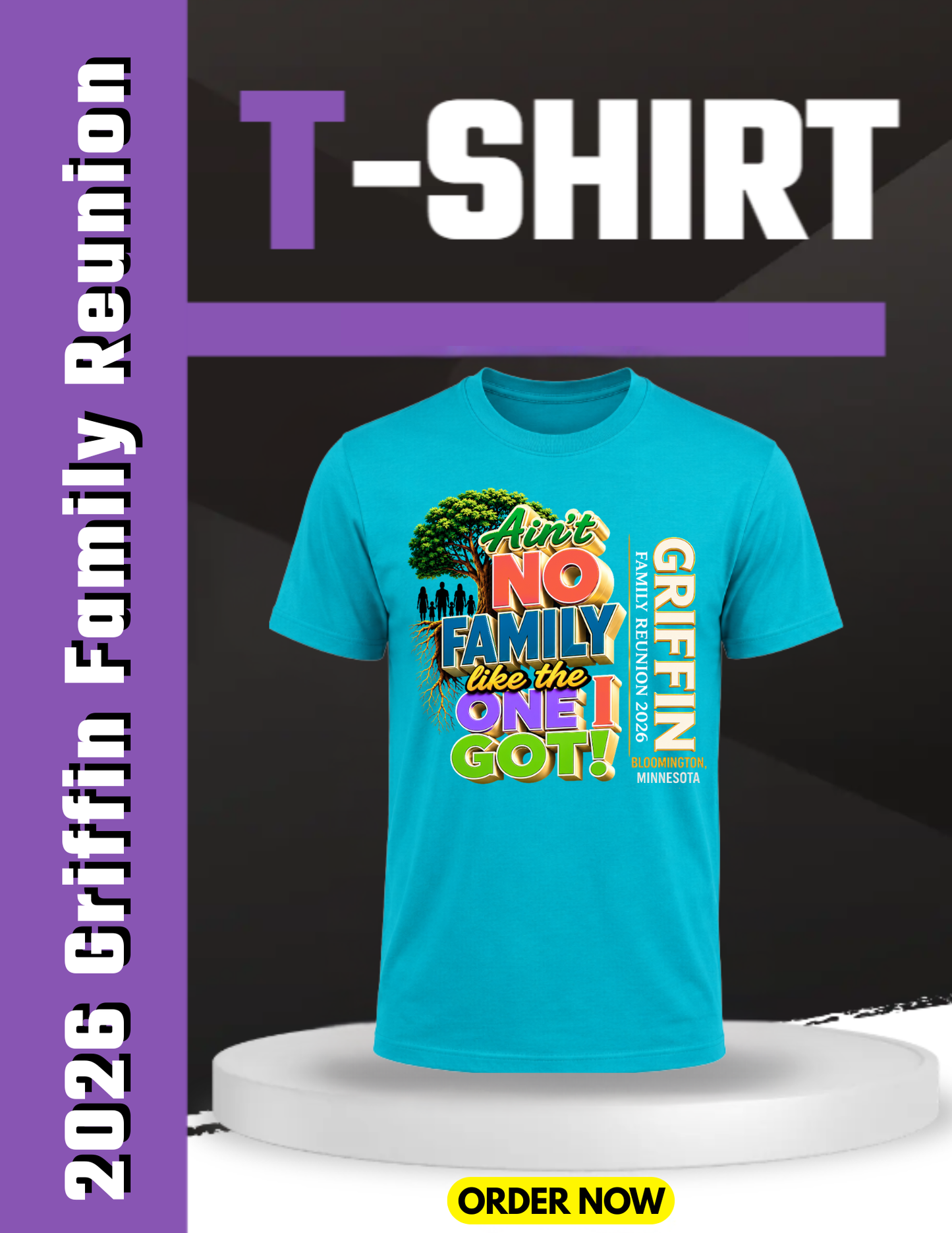 Men Adult Family Reunion Tee